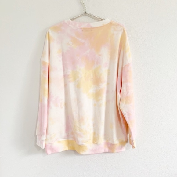 Wildfox Cotton Candy Tie Dye Set Cotton Sweatshirt & Sweatpants S - Picture 8 of 16
